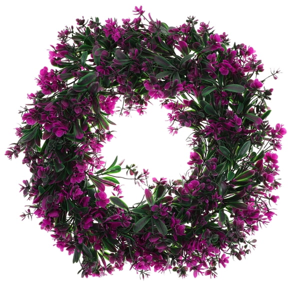 Artificial Cherry Blossom Plant Wreath Hanging Decor