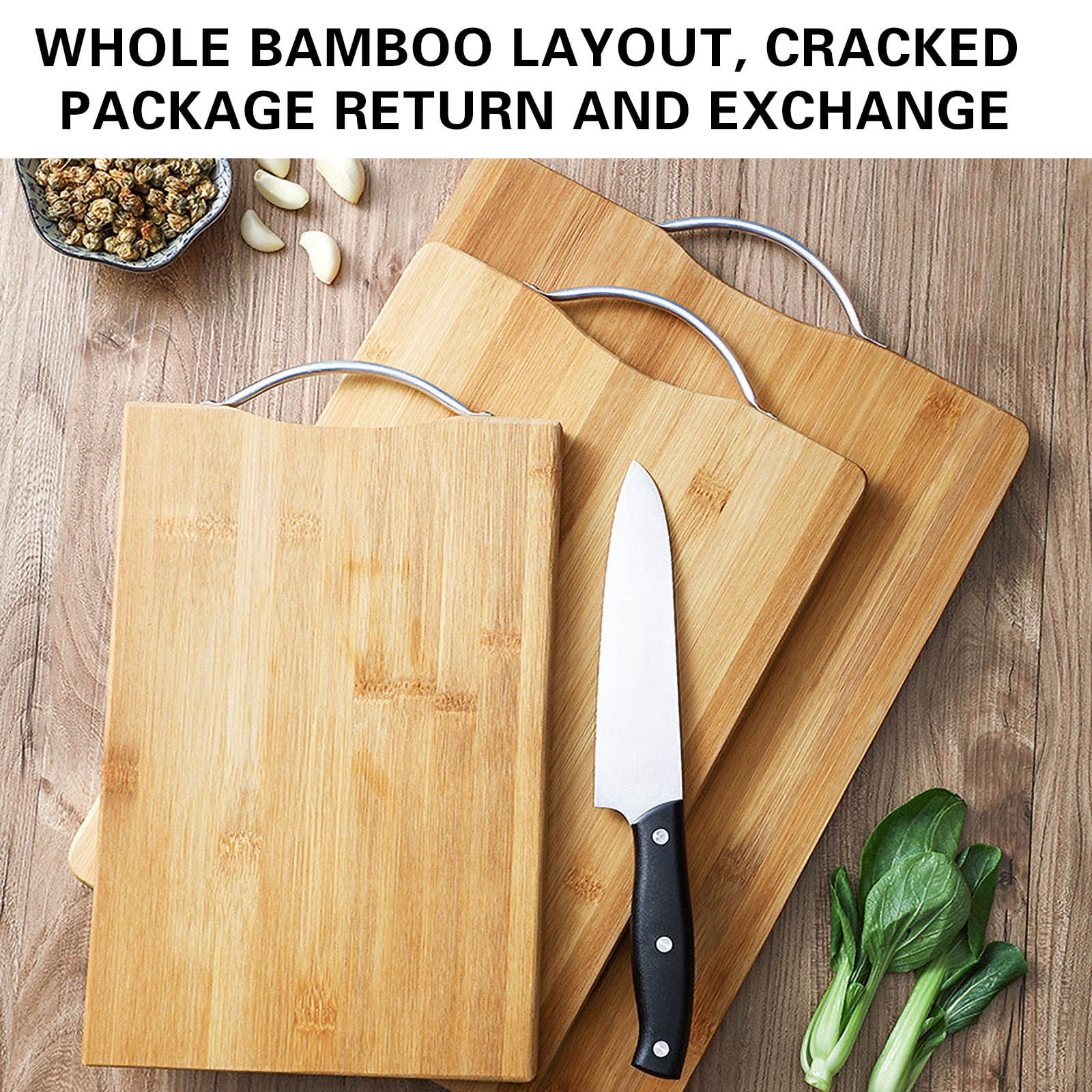 Cutting Board Set,Easy-Grip Handles,Non Slip,BPA Free Reversible Wood Cutting Mat,Kitchen Chopping Board for Meat Bread Vegetables Fruits,Kitchen Gadgets Gift