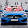 thumbnail image 2 of Awypu Flamingos Birds Kitsch Car Sun Shade Front Window Sun Shade for Vehicle SUV Truck Protector 51.18*27.59 in, 2 of 7