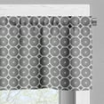 thumbnail image 3 of Ambesonne Vintage Window Valance, Greyscale Circular Motif, 54" X 18", Dimgray and Pale Taupe, 3 of 5