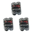 thumbnail image 1 of Guardoinrt Car Auto Audio Radio In Line Fuse Breaker Circuit For DC 12V Black 100A 3Set, 1 of 6