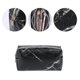 thumbnail image 4 of 4 Pcs Cosmetic Bag Makeup Bag for Travel Portable Makeup Bag with Modern Marble Waterproof Pu Leather Black, 4 of 4