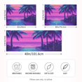 thumbnail image 2 of Yayeee Pillowcase King Size Set of 2 Satin Wrinkle Resistant Pillow Case, Purple Digital Art, 2 of 7
