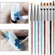 thumbnail image 2 of Pinceles Finos Para Uñas De 8 Piezas Para Decoración De Uñas, Pincel De Cristal, Herramientas De Manicura, Mango Acrílico, Dibujo, Pintura, Pluma Floreciente Para Mujer, 2 of 6