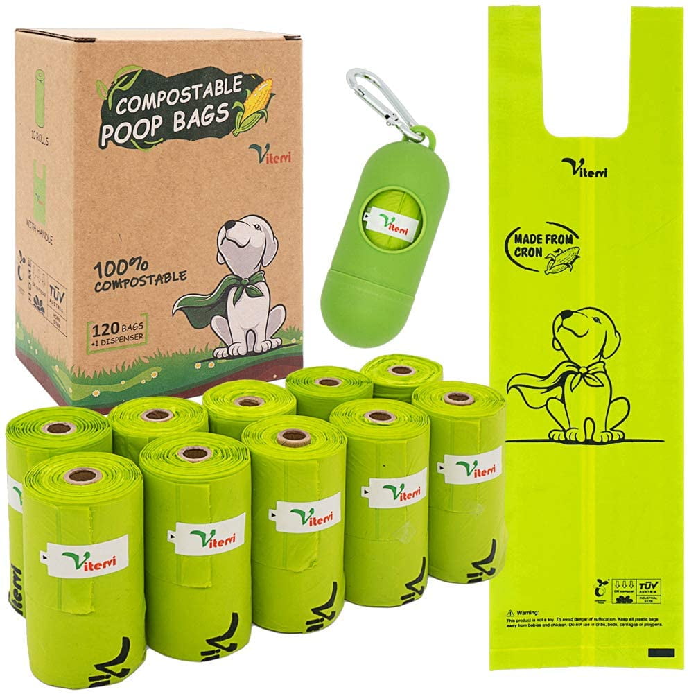 P5HAO Compostable Dog Poop Bags, PlantBased Doggie Waste Bags with