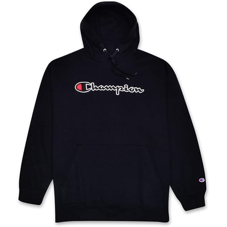 Champion Big & Tall Sweatshirt For Men Embroidered Pullover Hoodies Black 4XT