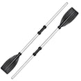 thumbnail image 1 of 2 Pcs Aluminum Alloy Detachable Float Afloat Oars Fitting Boat Rafting Paddle Canoe Oar Boat Paddle, 1 of 5