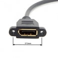 thumbnail image 4 of FVH DisplayPort Display Port Male to Female 90 Degree Up Angled Extension Cable, 4 of 7