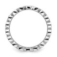 thumbnail image 3 of 925 Sterling Silver Bezel Polished Patterned Stackable Expressions Created Ruby Ring Size 10 Jewelry Gifts for Women, 3 of 4