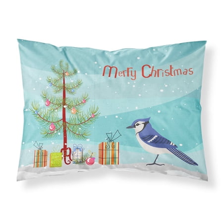 Jay Bird Merry Christmas Fabric Standard Pillowcase