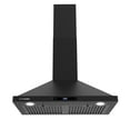 thumbnail image 2 of Cosmo 30 in. Vista Collection Ductless Wall Mount Range Hood, Touch Controls, LED Lights, Matte Black, 2 of 17