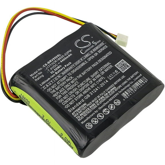 Replacement Battery for Braven AE18650CM1-22-2P2S,J177/ICR18650-22PM,4400mAh