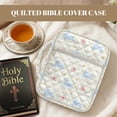 thumbnail image 7 of FOR U DESIGNS Rabbit Flower Pttern Bible Cover Large Capacity Bible Holder Case with Handle Quilted Book Cover Bible Carrier Tote Bag for Bible Study/Daily Use, 7 of 7