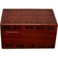 thumbnail image 2 of Handmade Wooden Cremation Urns Box for Human Ashes Adult Large , Hand Engraved Pet Funeral Urns Box for Dogs Ashes Large (Coloured : 9" x 5.5" x 5" - 200lbs or 90kg), 2 of 3