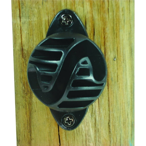 Field Guardian Wood Post, Nail on Insulator, Isoline, Polyrope, Black, 100-Pack