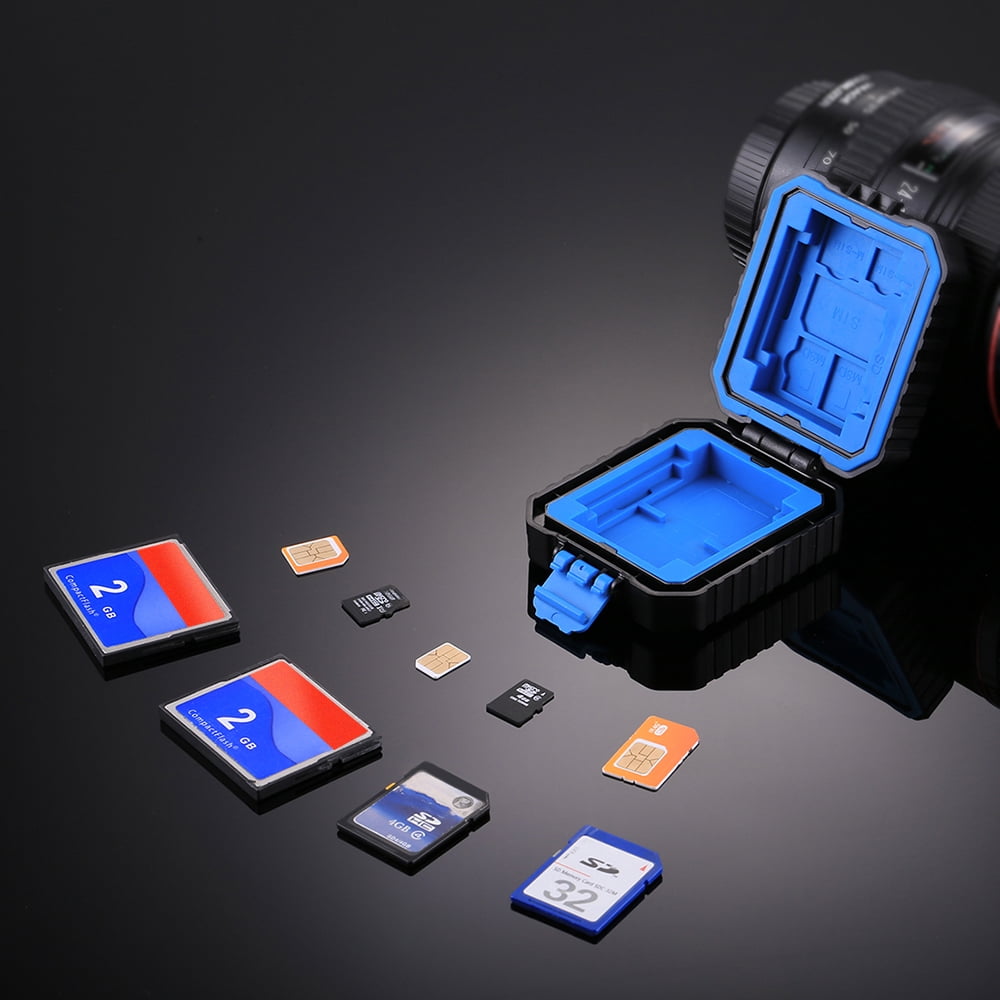 PULUZ SD SIM Card Case Holder, 27 Slots Waterproof Anti-Shock Memory Card  Holder Storage Box for 4CF…See more PULUZ SD SIM Card Case Holder, 27 Slots