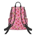 thumbnail image 6 of Lafuoo Strawberry Cake Pattern Lightweight Backpack, Wear-resistant Multi-pocket Travel Backpack, Suitable for Work, Campus, Mountaineering, Unisex-One Size, 6 of 7
