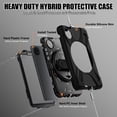 thumbnail image 3 of XYX Case for Xiaomi Redmi Pad SE 8.7 4G with 360 Degree Rotating, Hand Strap, Shoulder Strap, Black, 3 of 7