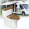 thumbnail image 6 of HELLHERO Sunflower Pattern Soft Non-Slip 2 Pack with Stretch Toilet Cover Set Washable, 6 of 8