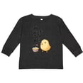 thumbnail image 3 of Inktastic The Chicks Dig Me Easter Baby Chick with Basket and Eggs Boys or Girls Long Sleeve Toddler T-Shirt, 3 of 5
