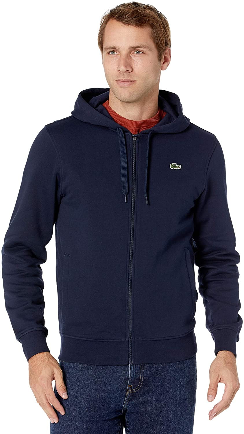 Lacoste Mens Sport Long Sleeve Fleece Full Zip Sweatshirt 3X-Large Navy Blue/Navy Blue - Walmart.com