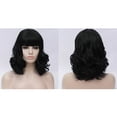 thumbnail image 6 of Unique Bargains Wigs for Women 16" Black Curly Wig with Wig Cap Natural Full Medium Wavy, 6 of 6
