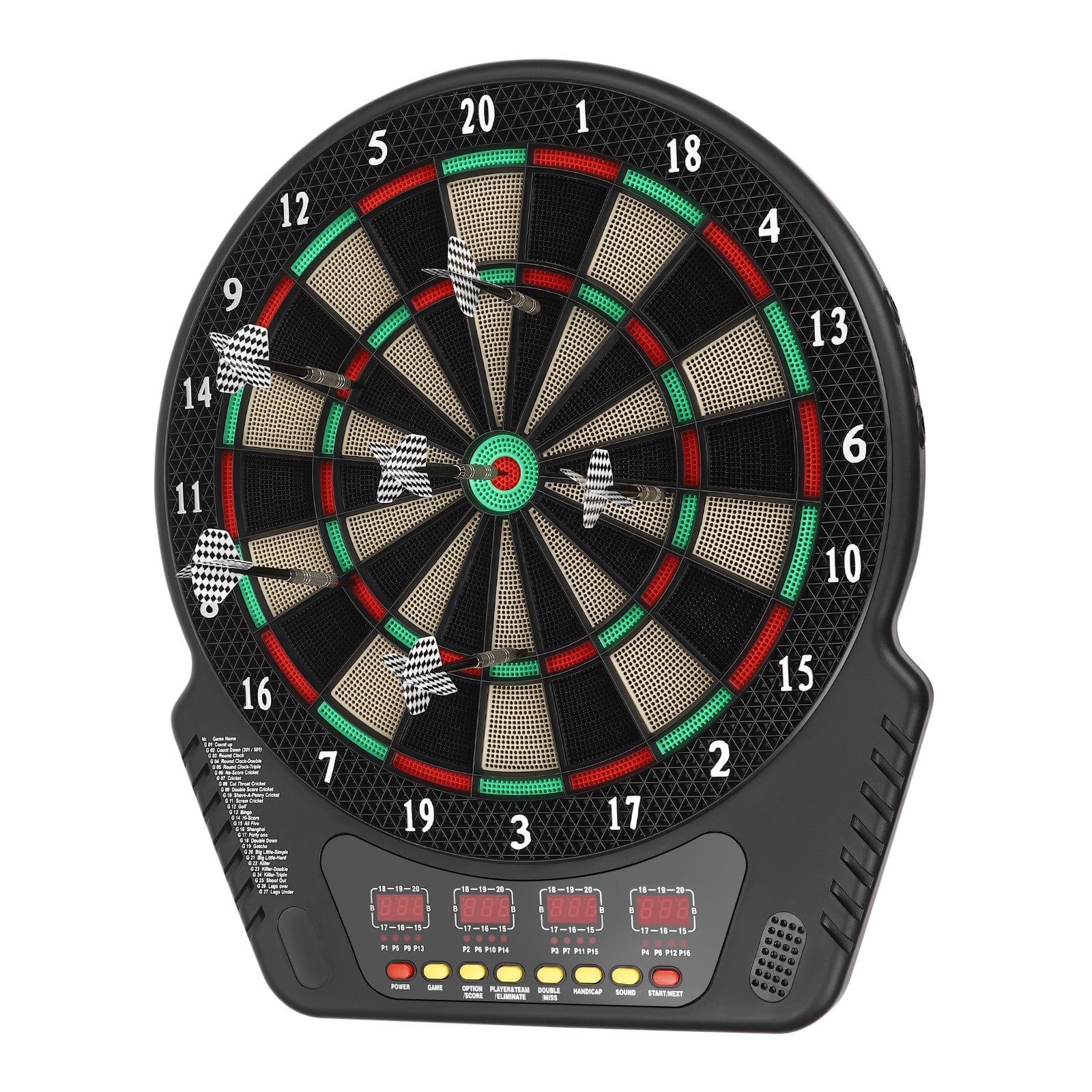 17.32*19.88inch Electronic Dart Board, Electronic Dart Board with 6 Darts, Innovative Dart Machine Wall Mounted