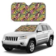 thumbnail image 4 of Bingfone Colrful Tropical Leaves Car Windshield Sunshade,Sun Foldable Sun Shield Sun Visor for Car - Medium, 4 of 8
