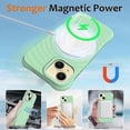 thumbnail image 4 of For Iphone 15 Wave Texture Magsafe Magnetic Liquid Silicone Phone Case, 4 of 5