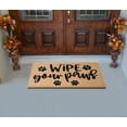 thumbnail image 5 of A1HC Natural Coir Flocked Doormat, Wipe Your Paws Black , 24"x36", Durable Outdoor Welcome Mat, Non-Slip, Pet Friendly, Fade Resistant, 5 of 9
