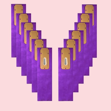 Upgraded 12 Pack Upright Vacuum Cleaner Bags AK1CC6H CCPK8DW Replacement for All Oreck Elevate Models X3, X5, XL7, XL21, 2000, 3000, 4000, 8000, 9000 Series,Purple Type CC HEPA