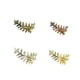 thumbnail image 5 of Paquete de 2 ganchos de aleación de zinc Wosthever para colgar cortinas en forma de hoja Plata, 5 of 6
