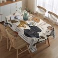 thumbnail image 2 of Brown Mushroom Sketch Beige Pattern Rectangle Tablecloth 60"x84",Waterproof Polyester Rectangle Table Cloth, Wipeable Spillproof Polyester Tablecloth for Dining, Camping, Indoor and Outdoor, 2 of 5