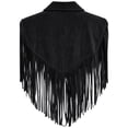 thumbnail image 4 of cocolona Vest for Women Notch Lapel Fringe Sleeveless Cropped Jacket Vacation Party Trendy Outerwear, 4 of 6