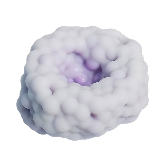 Yucurem Handmade Crunchy Stress Ball for Anxiety Relief, Sand Filled Squeeze Fidget Toys for Party Favors Employee Gifts (Purple)
