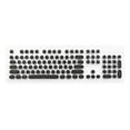 thumbnail image 5 of Round PBT Keycap Set with Translucent Layer Gaming Keyboard Retro Punk Typewriter- black, 5 of 7