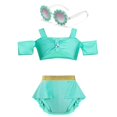 thumbnail image 4 of Bañador de dos piezas para niñas de 2 a 10 años, traje de baño de estilo princesa Disney, Bikini de verano, 2024, 4 of 5