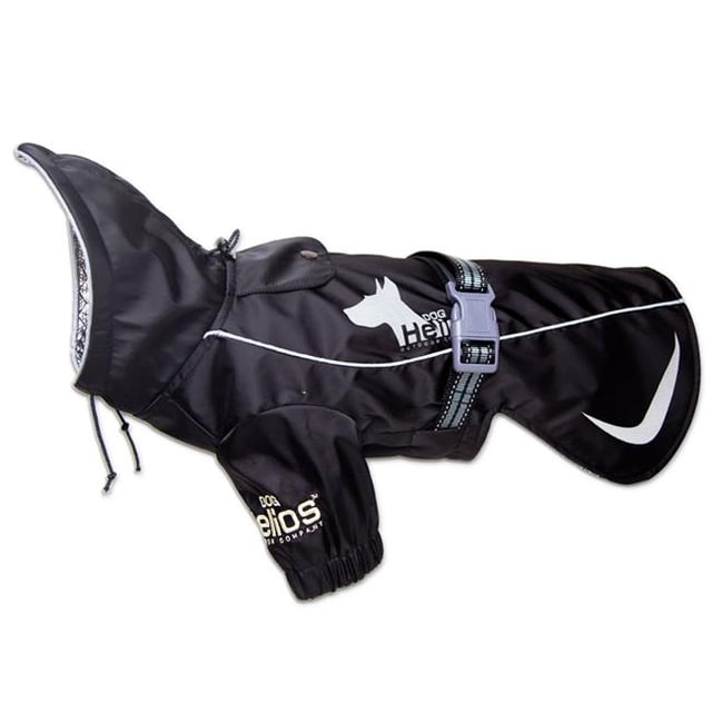 Dog Helios JKHL16BKSM Manteau pour Chien à Capuche Extensible avec Technologie Réfléchissante à la Chaleur - Noir - Petit