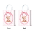 thumbnail image 2 of Cute Cartoon Pink Bow Party Gift Paper Bag Color Printed White Kraft Handbag Customizable, 2 of 5