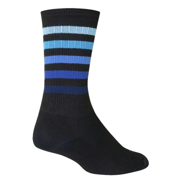 SockGuy SGX Deep Socks - 6", Black/Blue, Small/Medium