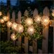 thumbnail image 4 of CaiYueKe Fiber Optic Flower String Lights, USB Powered LED Fairy Lights for Outdoor Wedding Party Decor, Waterproof Twinkle Lights for Garden Fence Balcony, Holiday Christmas Decoration Lights, 4 of 8