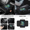 thumbnail image 6 of Jeiento Sea Turtle Car Seat Cover Full Set 14 Pcs Elastic Steering Wheel Cover Tie Dye Car Trash Can Auto Seat Belt Pad Car Armrest Cover Handbrake Cover Rearview Mirror Cover Coasters Auto Accessory, 6 of 7