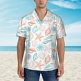 thumbnail image 4 of Daiia Colorful Seashells1 Hawaiian Shirt for Men Gentle Cotton Regular Short Sleeve Casual-3X-Large, 4 of 9