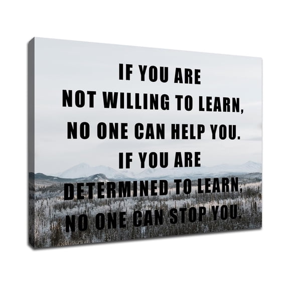 Motivational Office Wall Decor, Entrepreneur Quotes Canvas Art with Positive Sayings for Inspirational Bedroom
