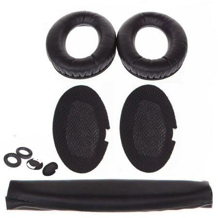 EEEKit Replacement Ear Pads Earpad Cushion Cup Cover w/ Headband Cushion for Boses QuietComfort QC15 QC2 QC25 (Best Deal On Bose Qc25)