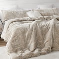thumbnail image 2 of Coma Inducer Peak of Cozy® - ® Oversized Comforter Set - Chevron Frosted Taupe Queen Adult 3 Piece, 2 of 5