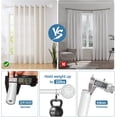thumbnail image 6 of Urbanest Adjustable Single Curtain Rod Set Planet Ball Finials – 3/4-Inch Diameter, With Glossy White Rod, 28–48 Inches, 6 of 6