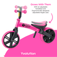thumbnail image 6 of Yvolution Velo Toddler Balance Bike 9'' Wheel (Pink) Girls, 18 Months to 3 Years Old, 6 of 7