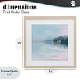 thumbnail image 4 of Stupell Industries Coastal Morning at Lake Windermere Birch Framed Print Under Glass, 16 x 16, by Meredith Howse, 4 of 8