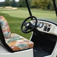 thumbnail image 6 of Pzuqiu Golf Cart Seat Covers Easy to Install Polyester, Compatible with Golf Carts Golf Car Seat, for Ezgo Club Car Cart Club Car Precedent Seat, Butterfly and Florals, 6 of 10